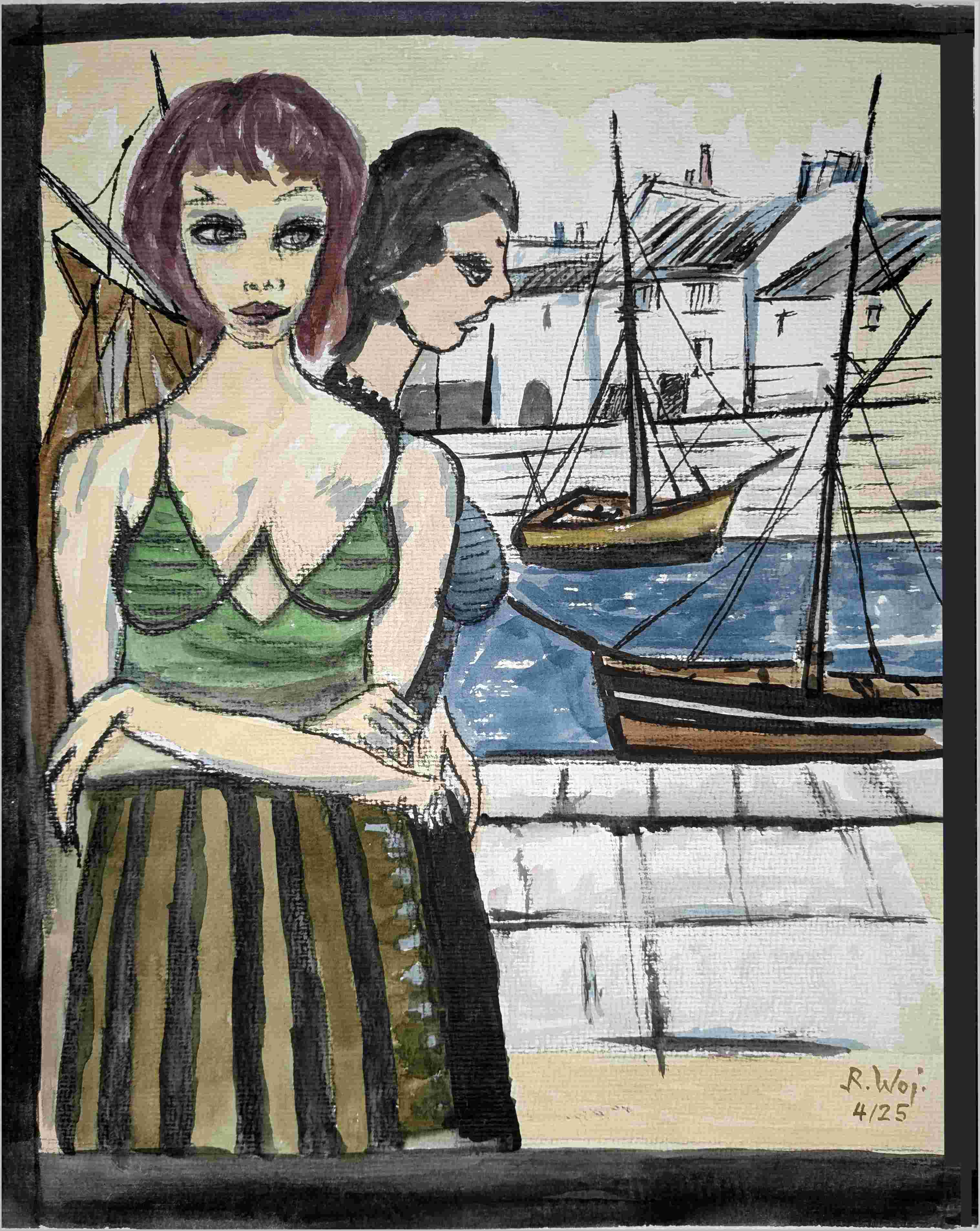   Die Damen am Hafen